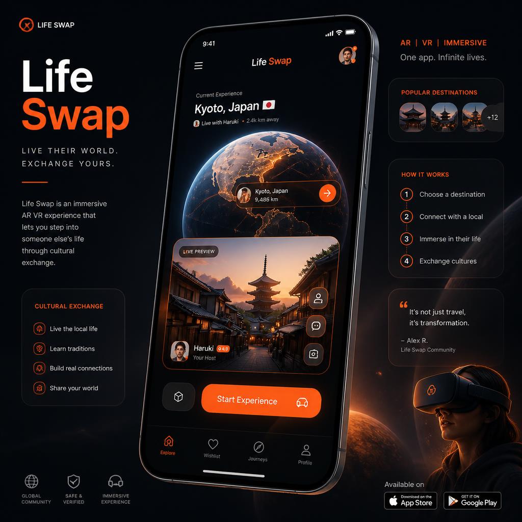 Life Swap — AR/VR App Concept